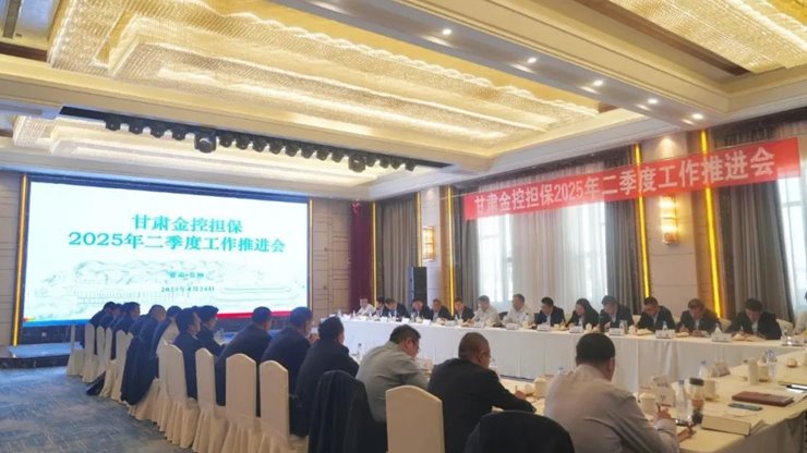 甘肃乐天堂fun88担保召开二季度工作推进会